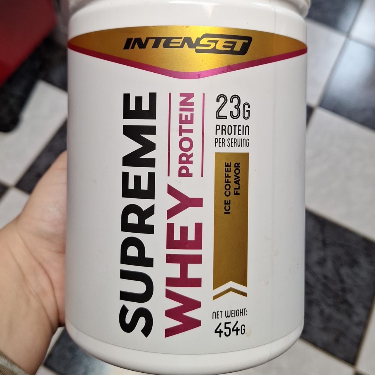 Fotografie - Supreme whey protein ice coffee flavor Intenset