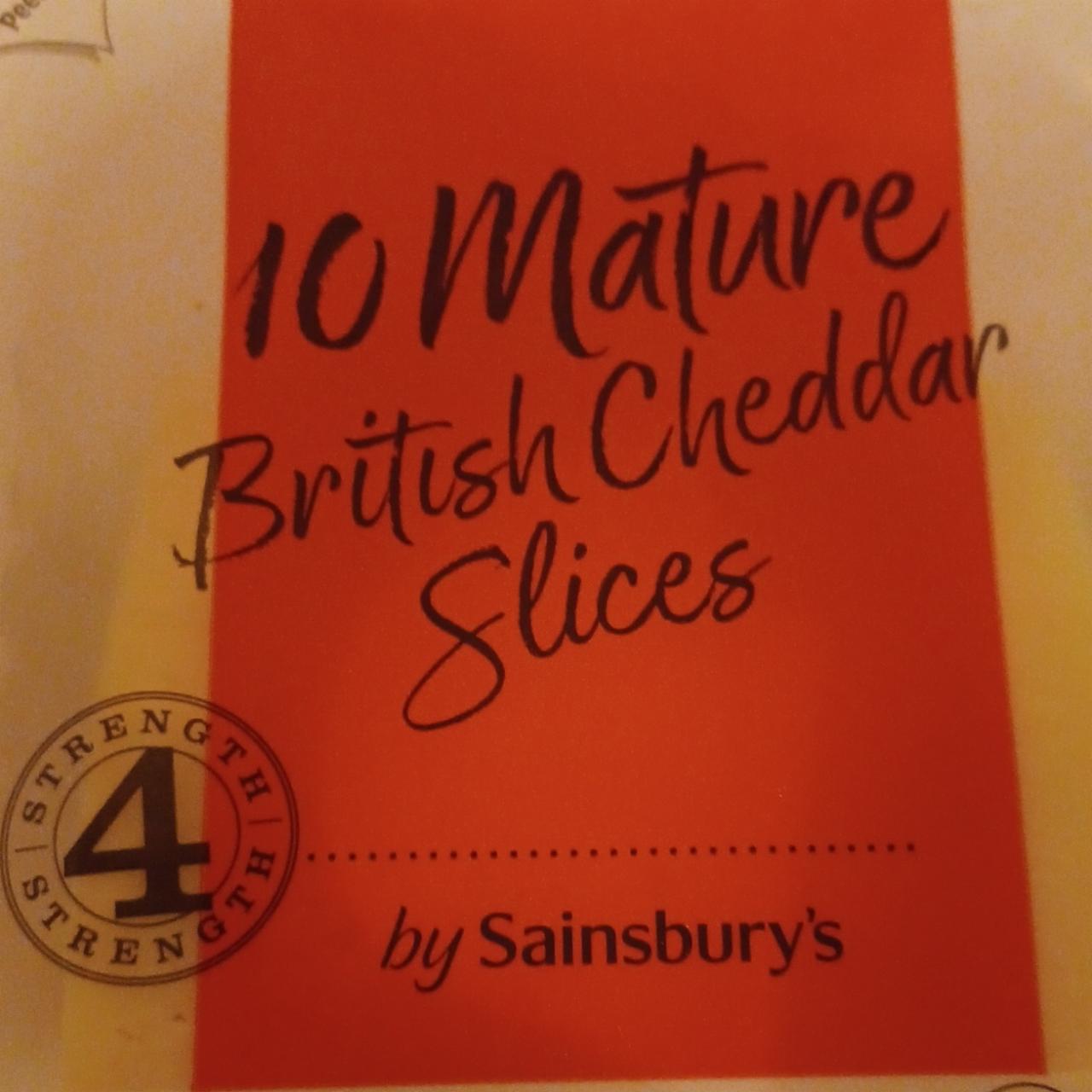 Fotografie - 10 Mature British Cheddar Slices by Sainsbury's