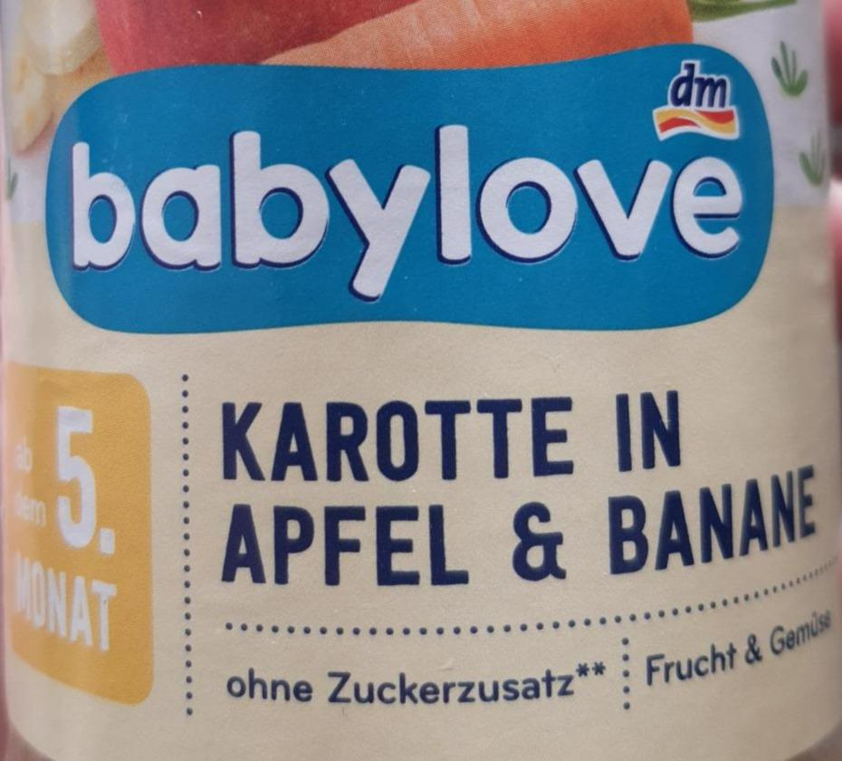 Fotografie - Karotte in Apfel & Banane Babylove