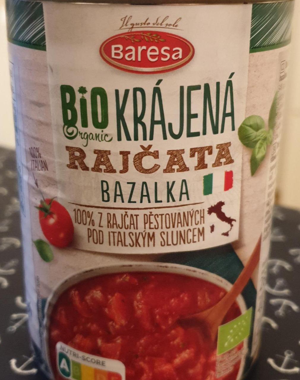 Fotografie - Bio Organic Krájená rajčata bazalka Baresa