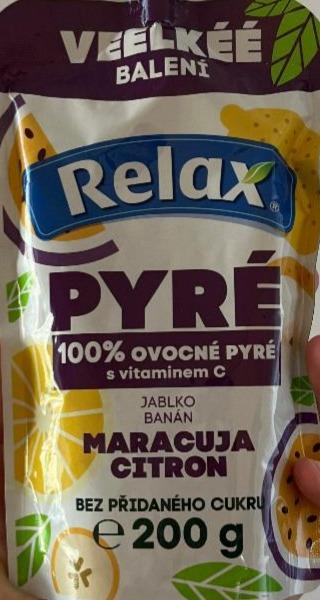 Fotografie - Pyré 100% ovocné Jablko Banán Maracuja Citron Relax