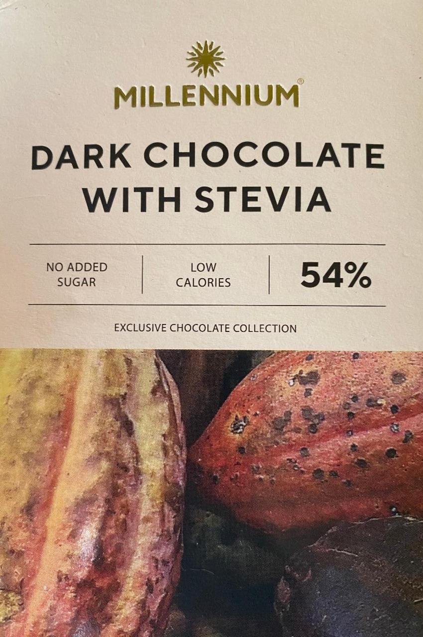 Fotografie - Dark chocolate 54% with Stevia Millennium