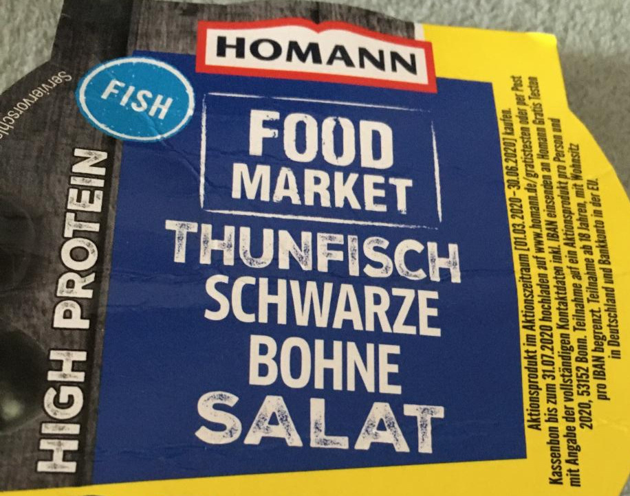 Fotografie - Thunfischsalat mit schwarzer Bohne Homann