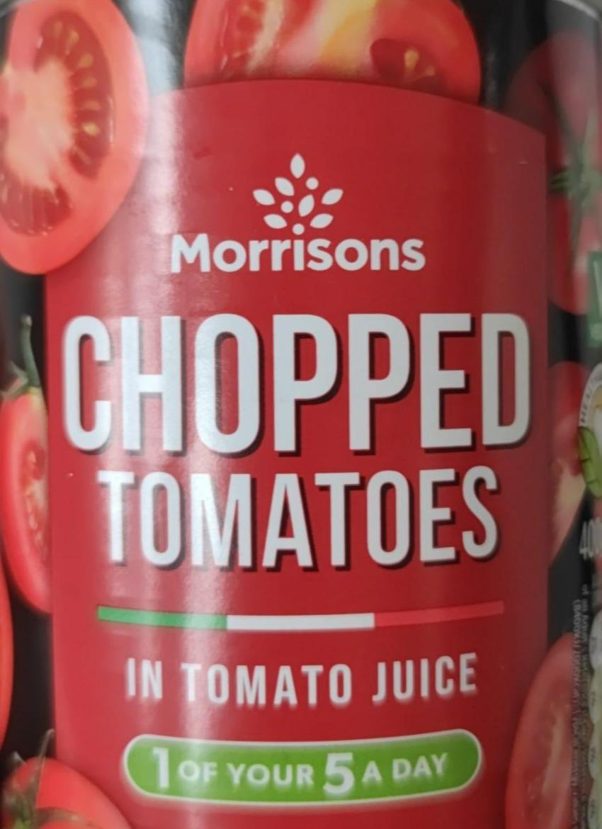 Fotografie - Chopped tomatoes in tomato juice Morrisons