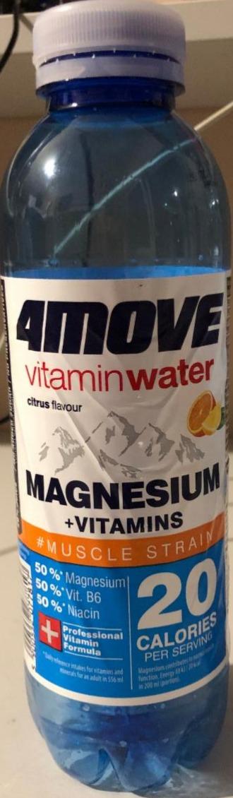 Fotografie - Vitamin Water Magnesium + Vitamins citrus flavour 4move