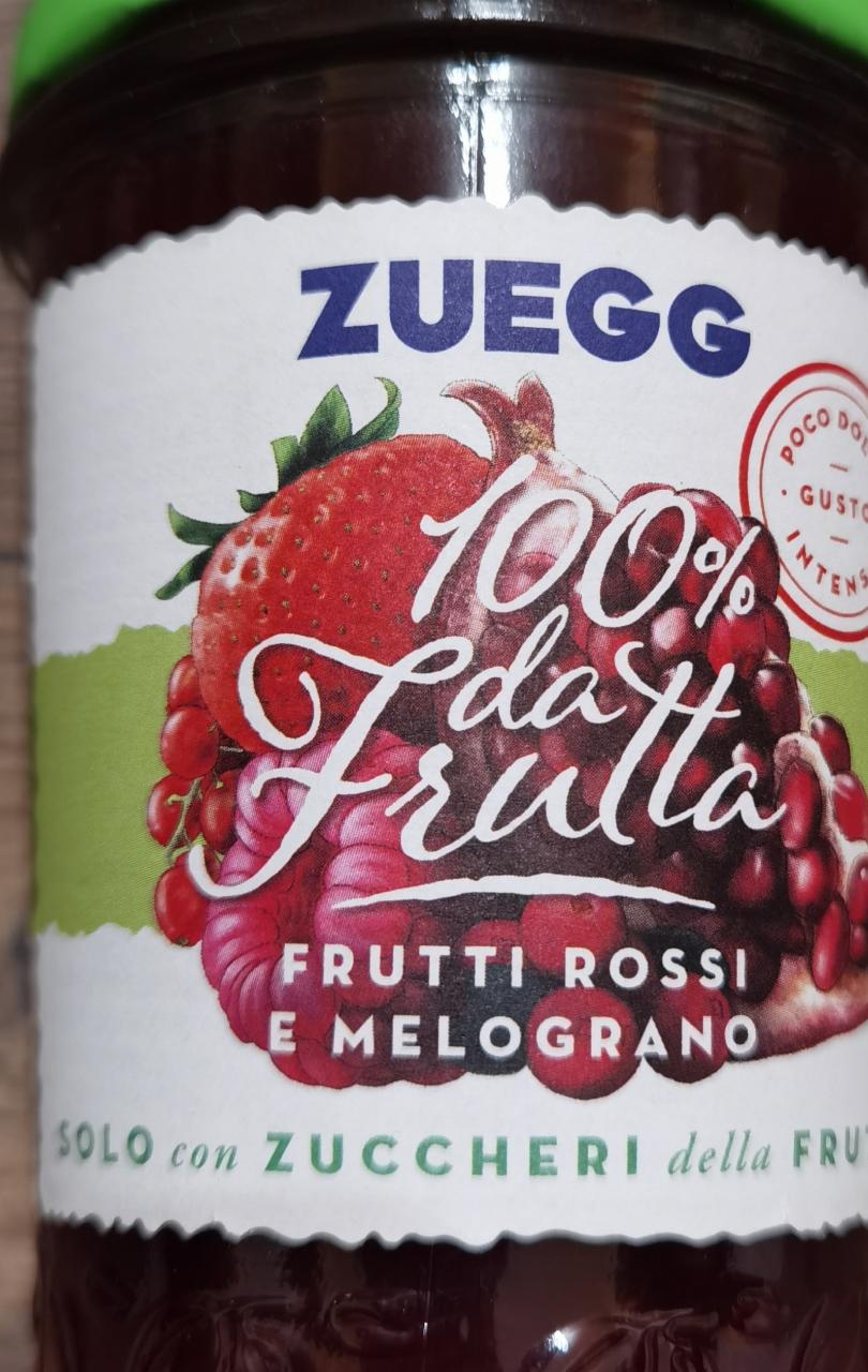 Fotografie - 100% da Frutta Frutti Rossi e Melograno / pomazánka ze zahradního ovoce a granátového jablka Zuegg