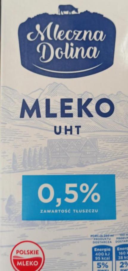 Fotografie - Mleko UHT 0,5% Mleczna dolina