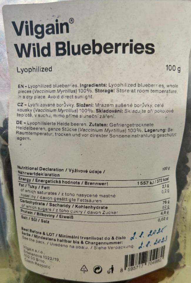 Fotografie - Wild Blueberries Lyophilized Vilgain