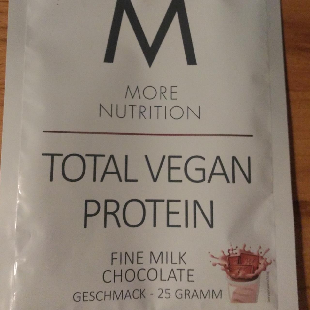 Fotografie - Total Vegan Protein fine milk chocolate More Nutrition