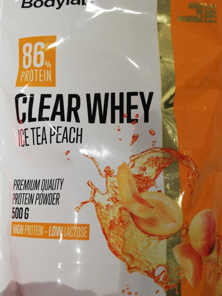 Fotografie - Clear Whey 86% Ice Tea Peach Bodylab