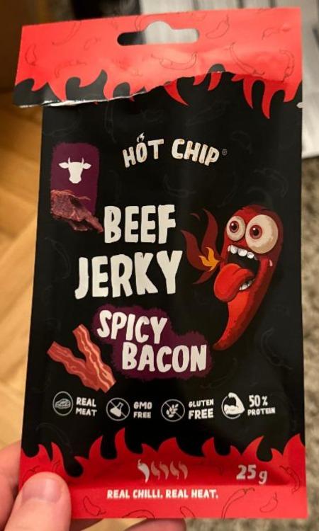 Fotografie - Beef Jerky Spicy Bacon Hot Chip