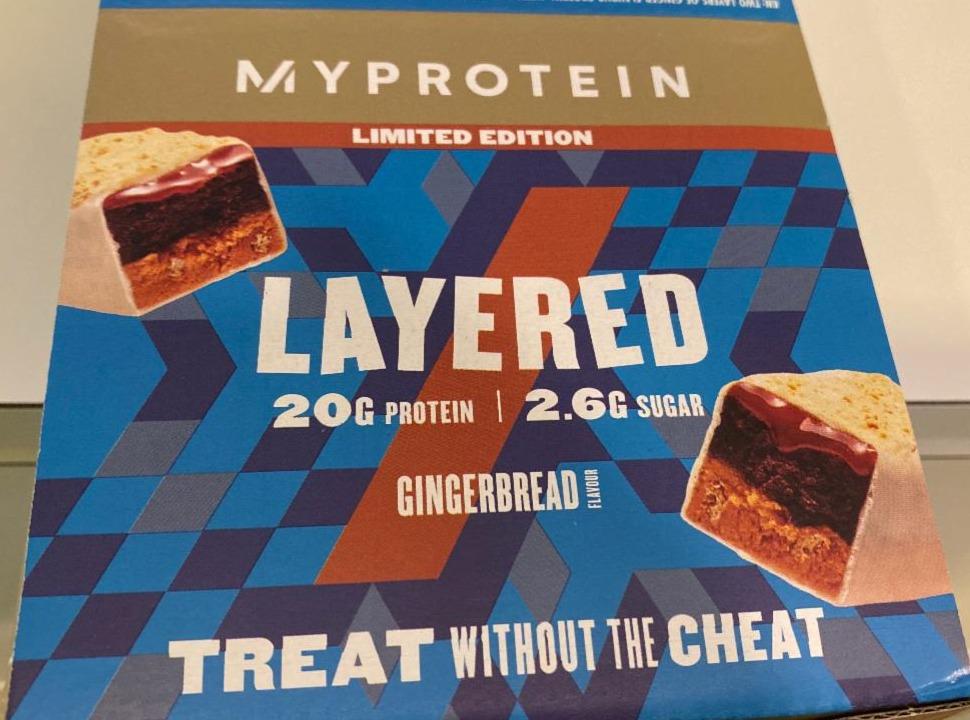 Fotografie - Limited Edition Layered Bar Gingerbread Myprotein