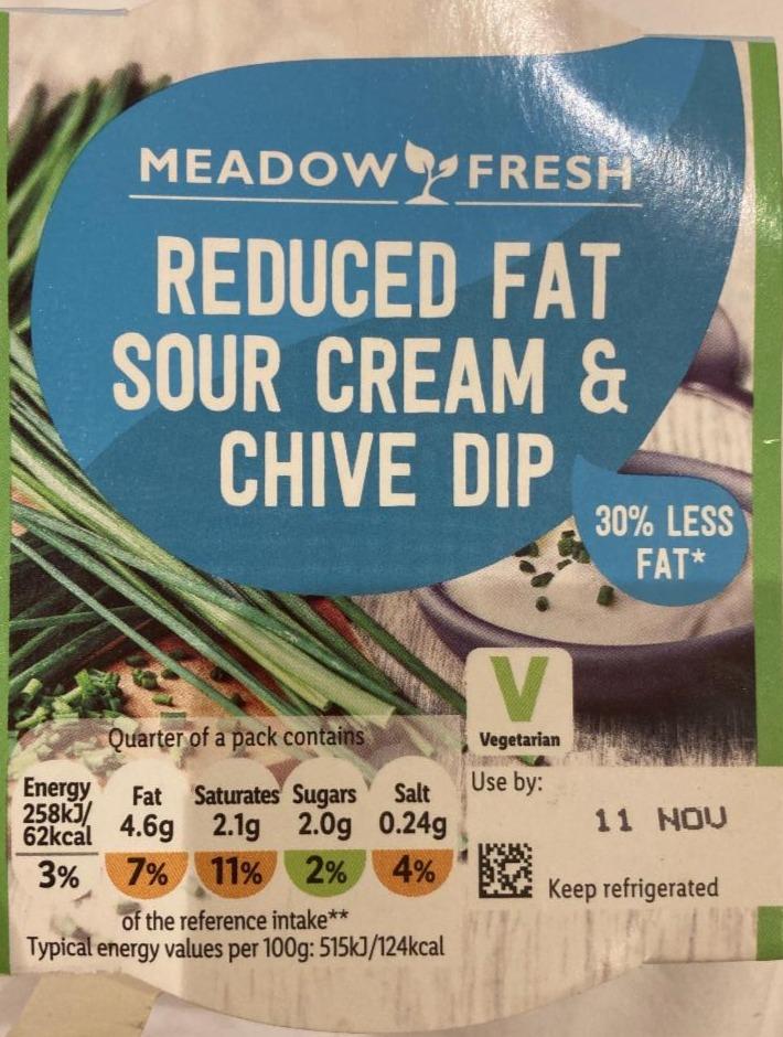 Fotografie - Reduced Fat Sour Cream & Chive Dip Meadow Fresh
