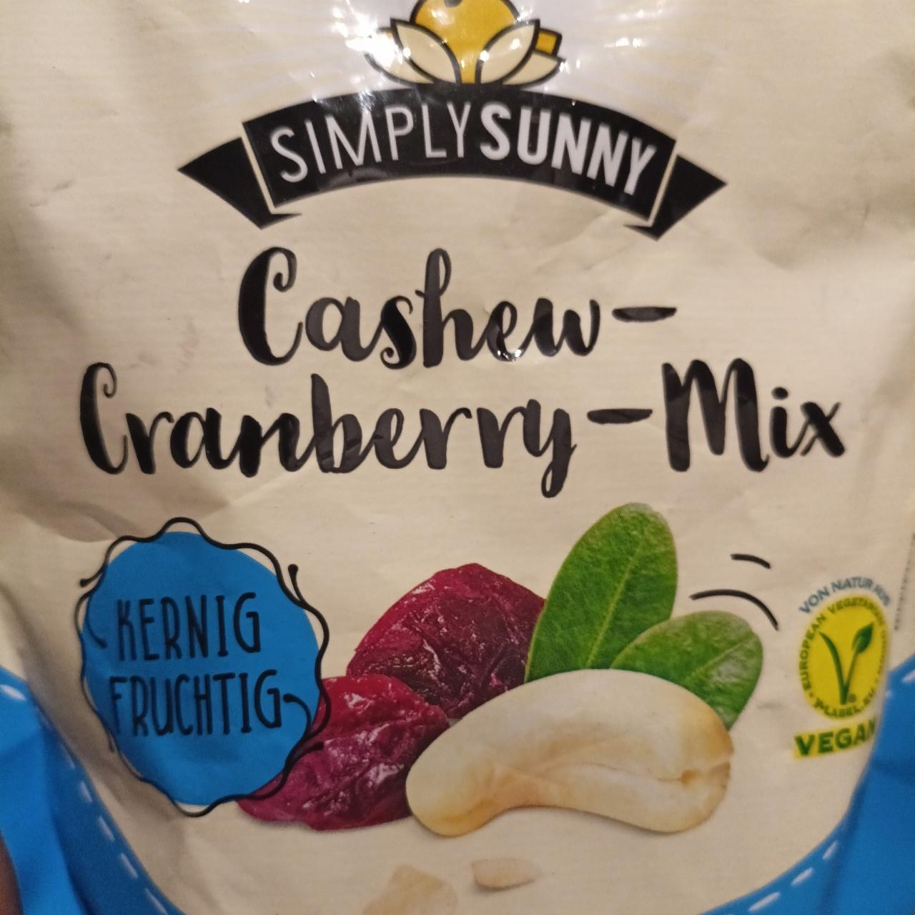 Fotografie - Cashew-Cranberry-Mix Simply Sunny
