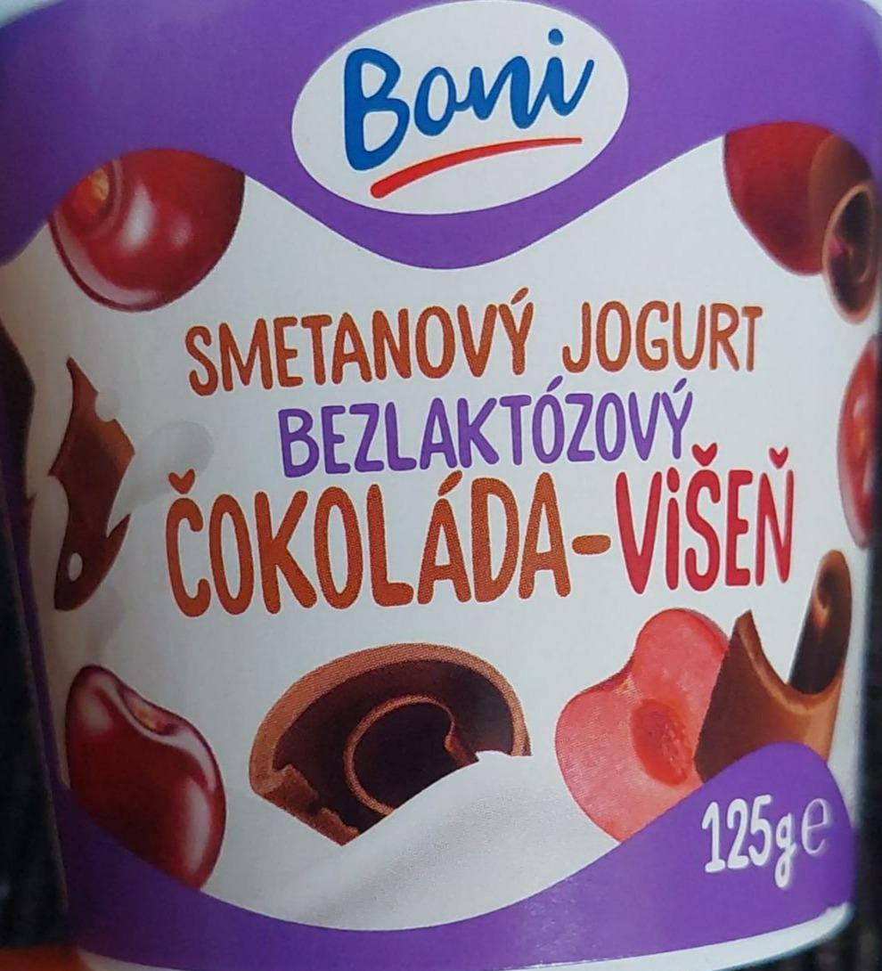 Fotografie - Smetanový jogurt bezlaktózový čokoláda-višeň Boni