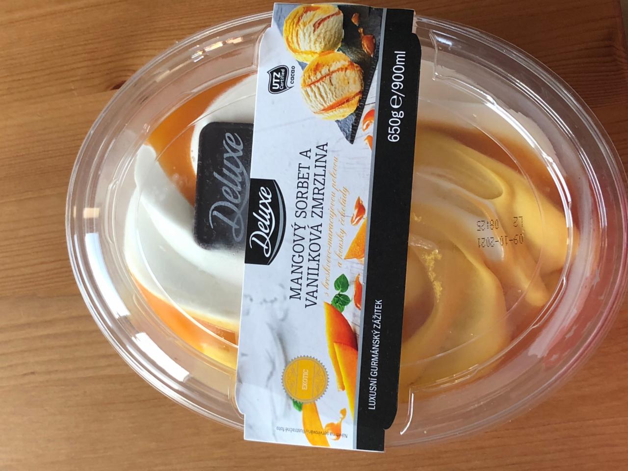 Fotografie - zmrzlina vanilka mango Deluxe