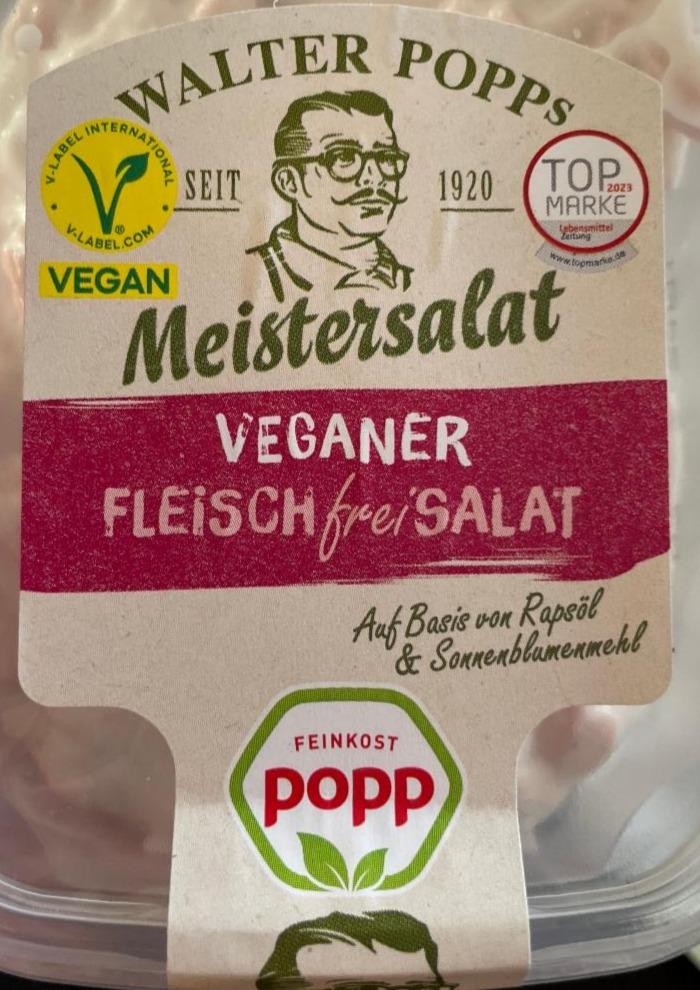Fotografie - Meistersalat Veganer Fleisch Freisalat Feinkost popp