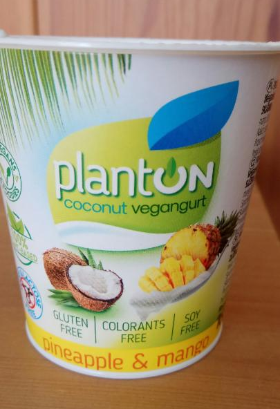 Fotografie - Coconut vegangurt pineapple & mango Planton