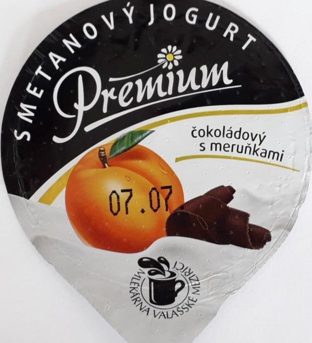 Fotografie - smetanový jogurt čokoládový s meruňkami Premium z Valašska