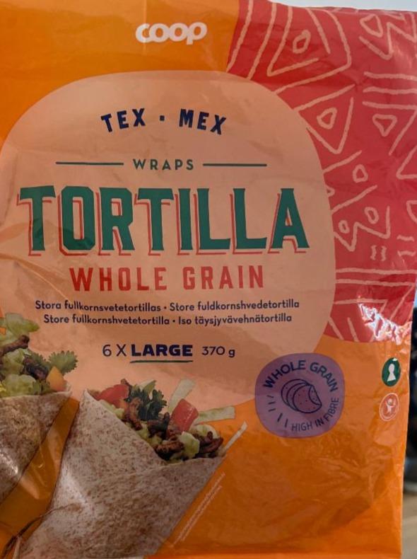 Fotografie - Tex mex wraps tortilla whole grain Coop