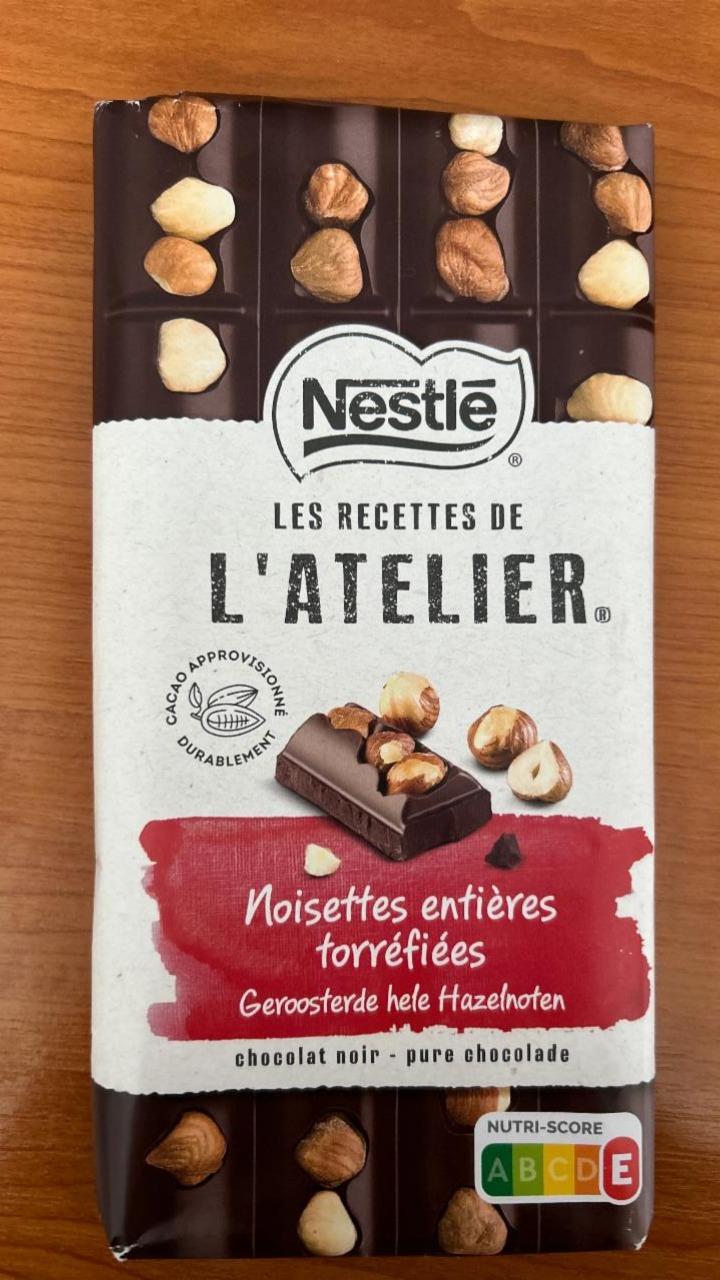 Fotografie - L'Atelier Noisettes entières torréfiées chocolat noir Nestlé