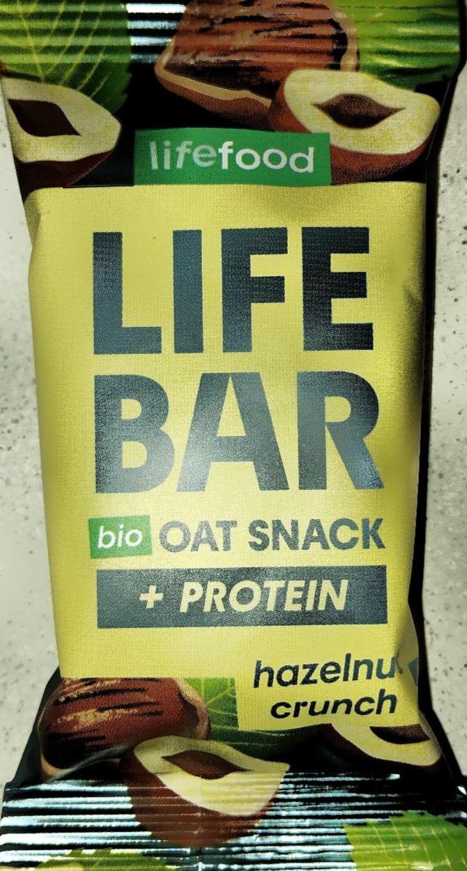 Fotografie - Life bar bio oat snack hazelnut crunch Lifefood