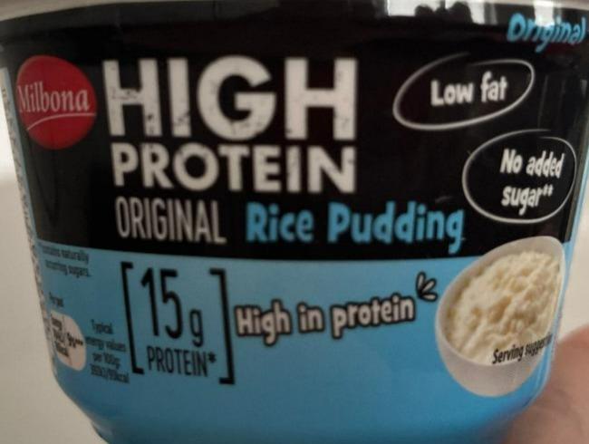Fotografie - High Protein Original Rice Pudding Milbona