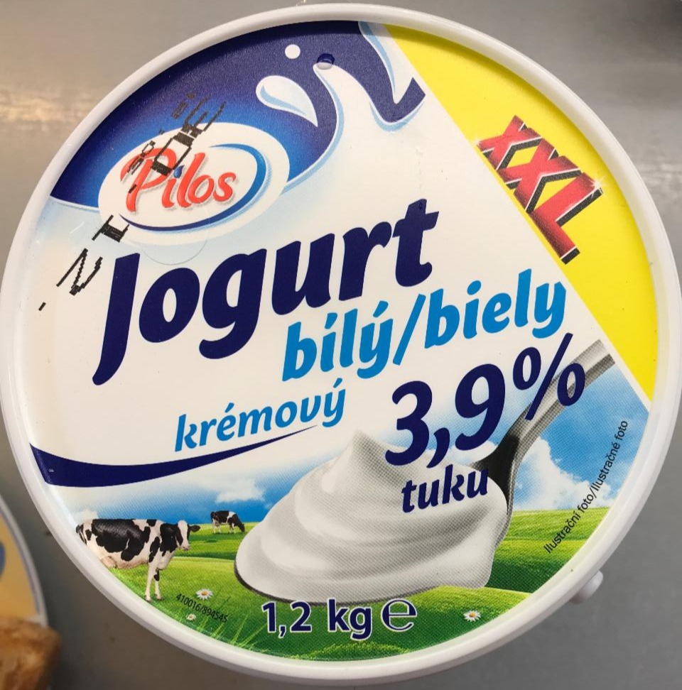 Fotografie - jogurt bílý krémový 3,9% Pilos