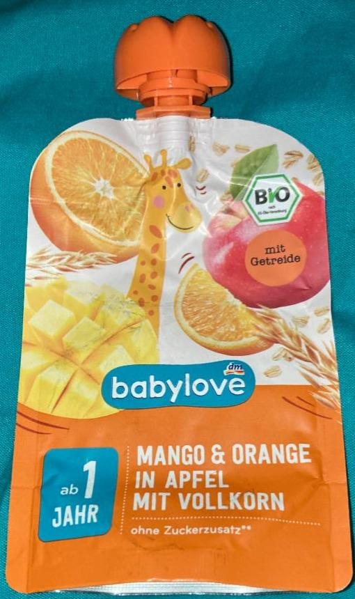 Fotografie - Mango & Orange in Apfel mit Vollkorn Babylove
