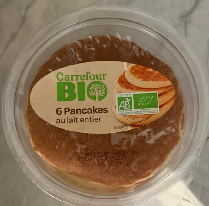 Fotografie - 6 Pancakes au lait entier Carrefour Bio