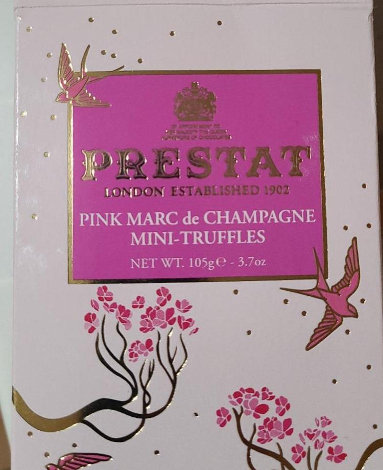 Fotografie - Pink Marc de Champagne Mini-Truffles Prestat