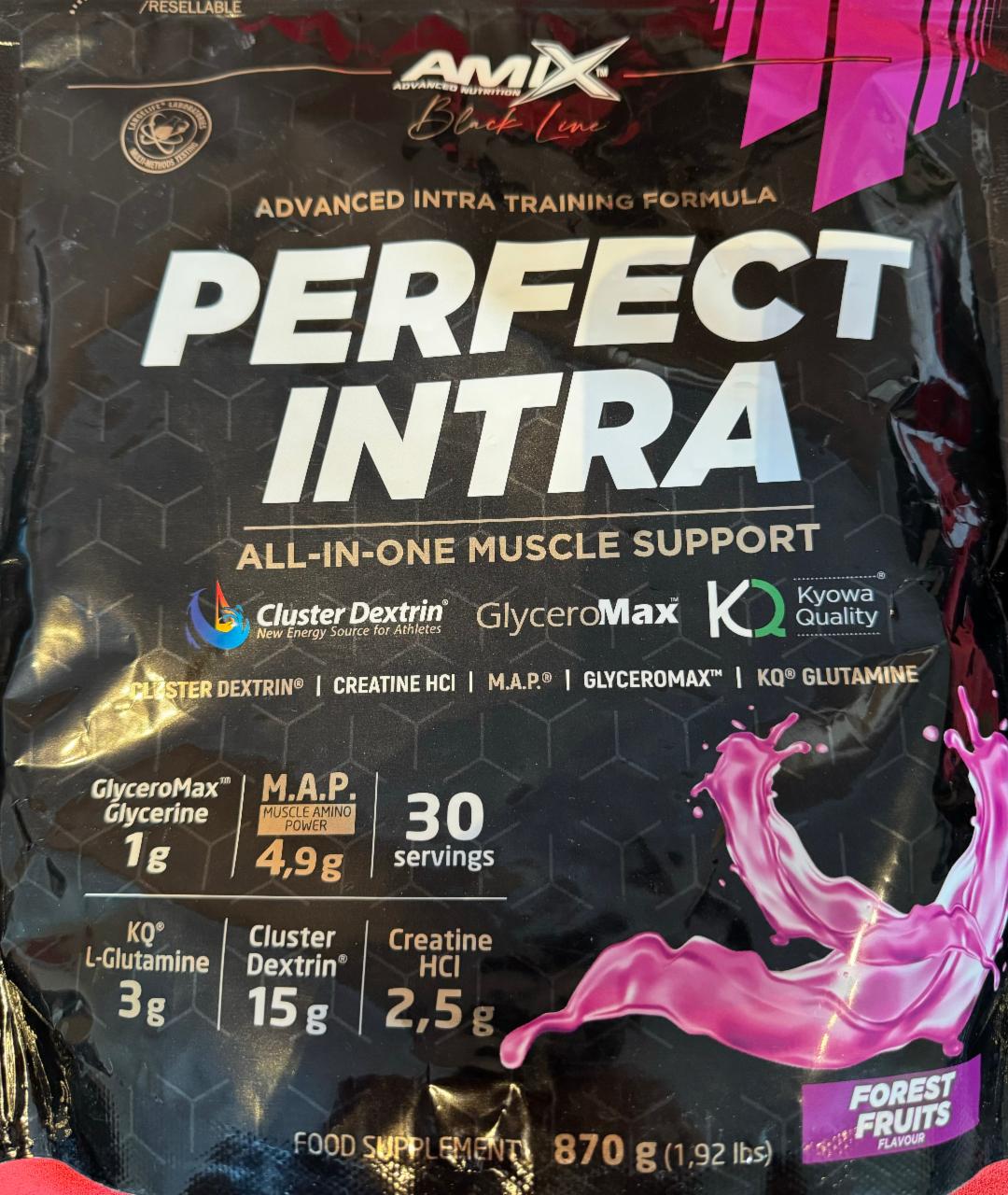 Fotografie - Perfect Intra All-in-one muscle support Forest Fruit Amix Nutrition
