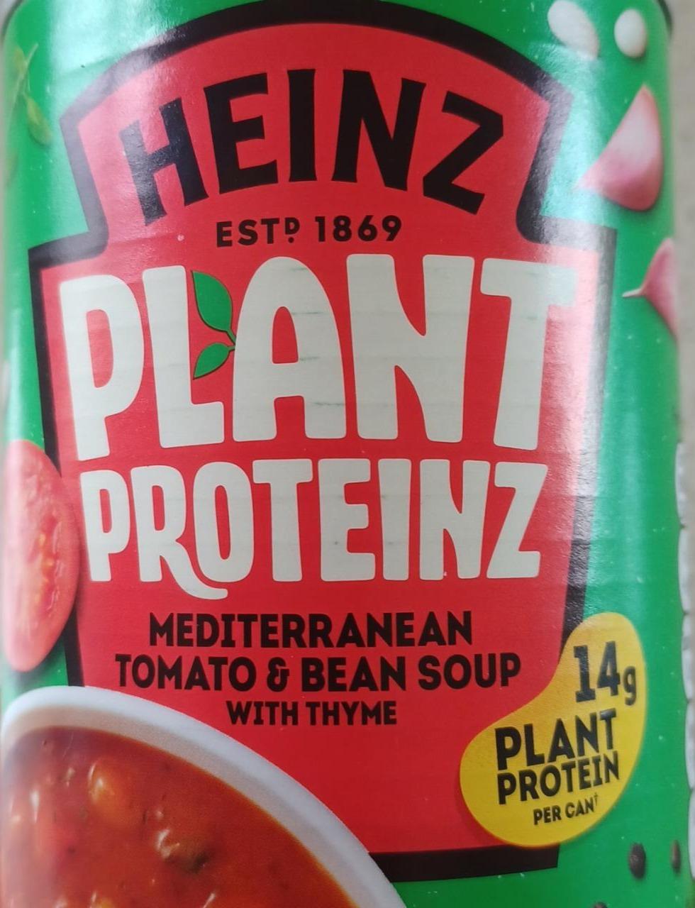 Fotografie - Heinz Plant Proteinz Mediterranean tomato & bean soup with thyme