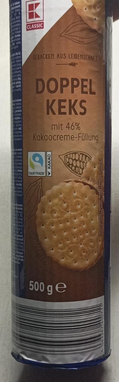 Fotografie - Doppel Keks mit 46% Kakaocreme-Füllung K-Classic