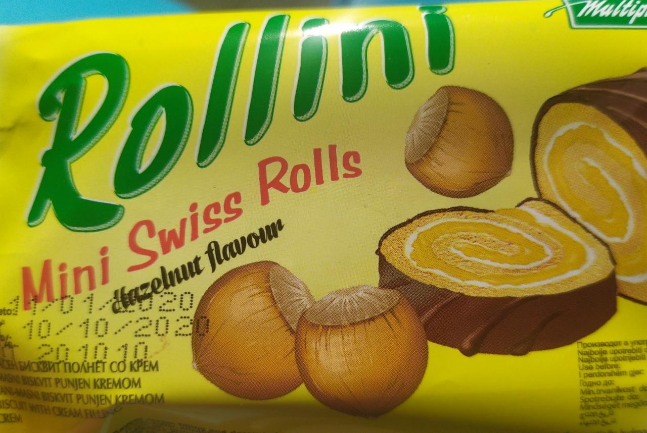 Fotografie - Mini Swiss Rolls Hazelnut flavour Rollini