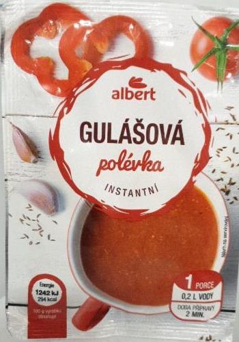Fotografie - Gulášová polévka instantní Albert