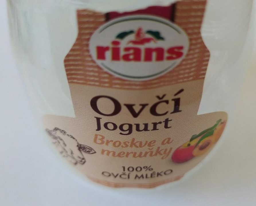 Fotografie - Ovčí jogurt Broskve a meruňky Rians