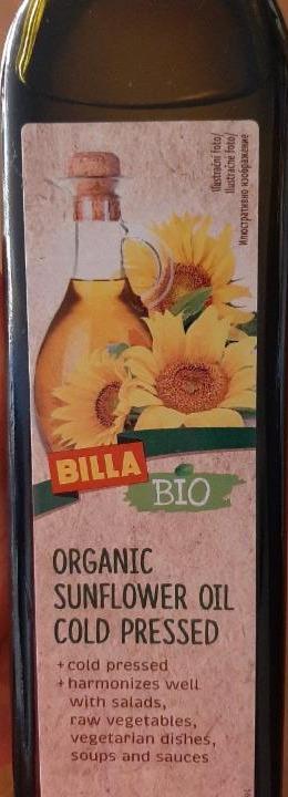 Fotografie - Bio Slunečnicový olej za studena lisovaný Billa Bio