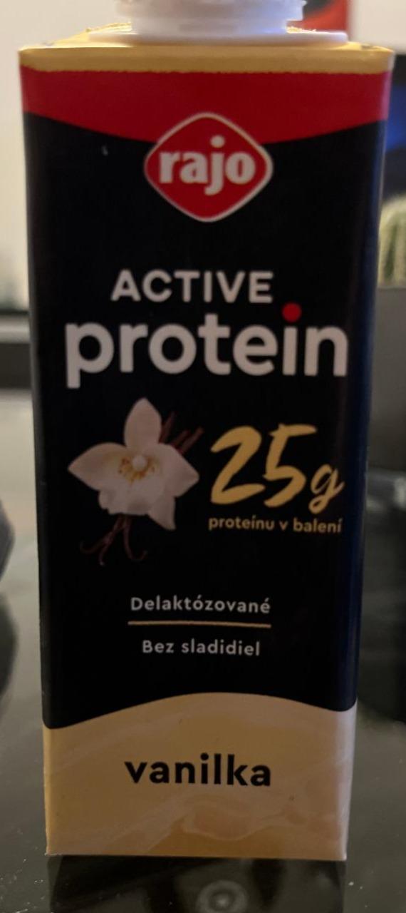 Fotografie - Active protein mliečny nápoj vanilka Rajo