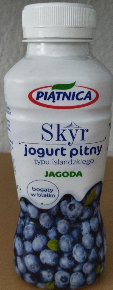 Fotografie - Skyr jogurt pitny jagoda Piatnica