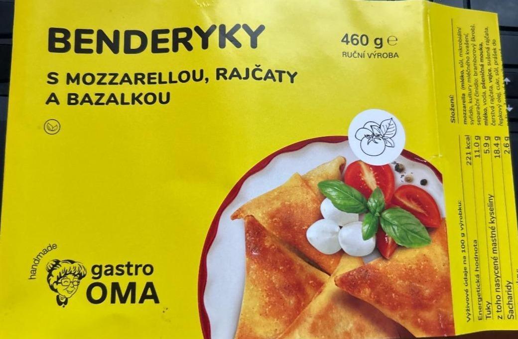 Fotografie - Benderyky s mozzarella, rajčaty a bazalkou