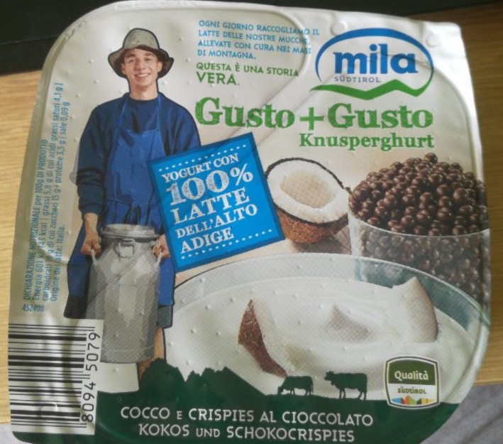 Fotografie - jogurt gusto+gusto kokos a čokoládové lupnky