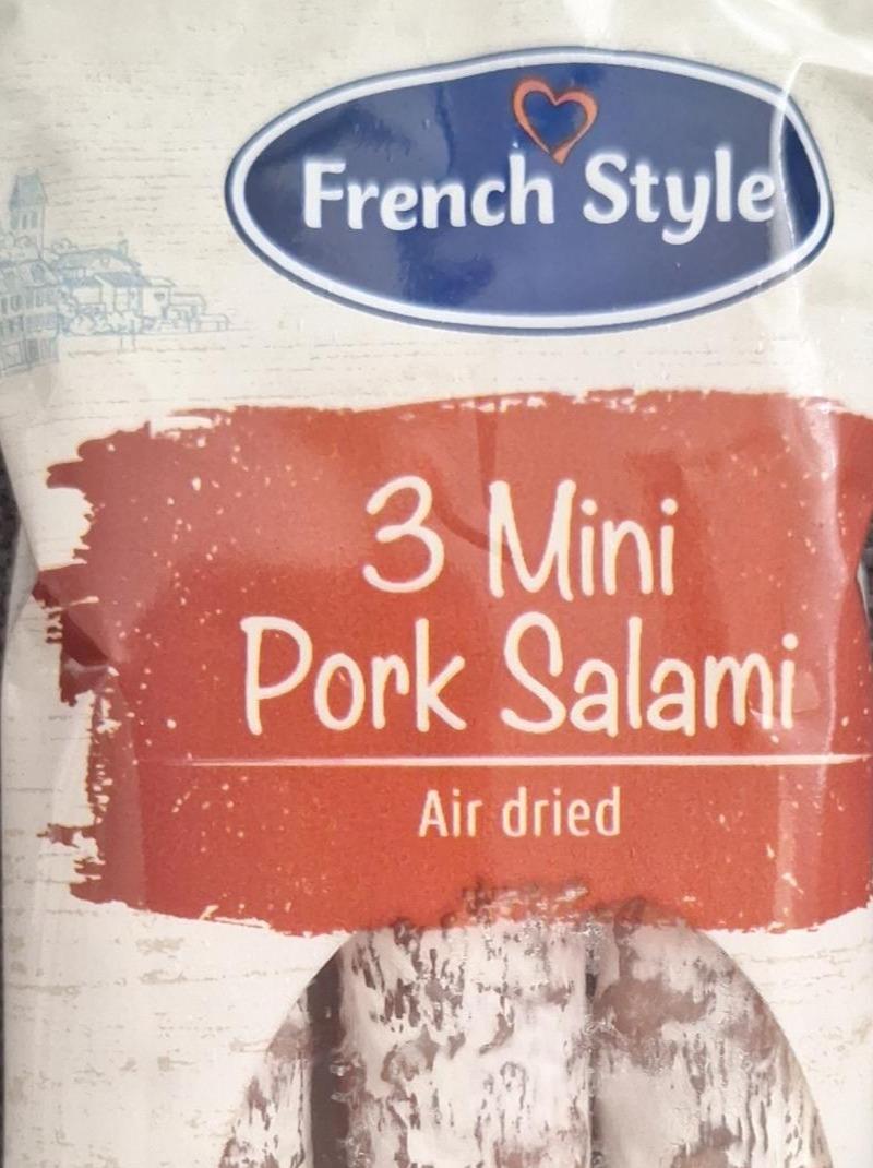 Fotografie - 3 mini pork salami air dried French style