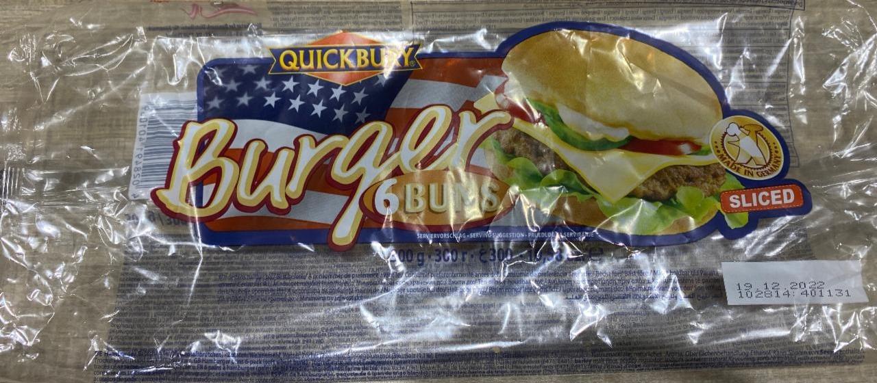 Fotografie - Quickbury Burger 6 buns Quickbury