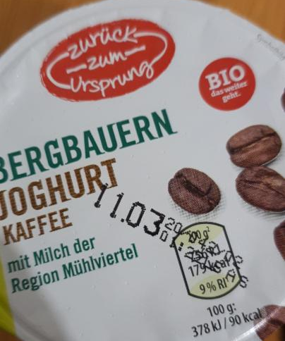Fotografie - Bergbauern joghurt kaffee Zurück zum Ursprung