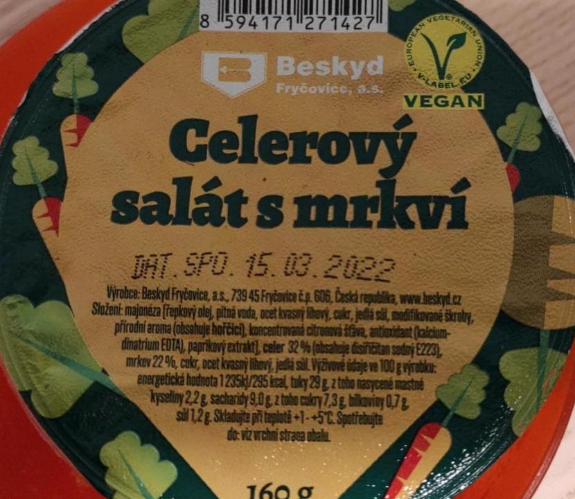 Fotografie - celerový salát s mrkví vegan