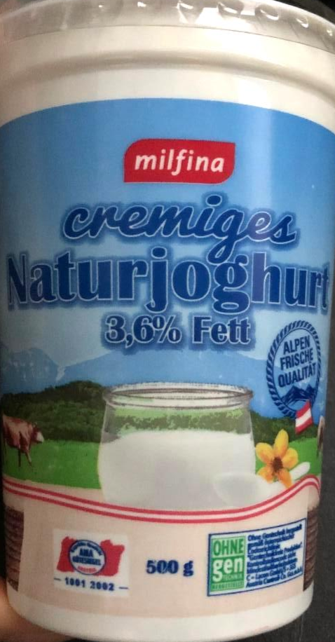 Fotografie - Naturjoghurt 3,6% Fett