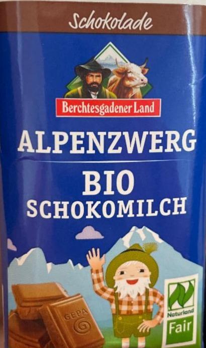 Fotografie - Alpenzwerg BIO Schokomilch Berchtesgadener Land