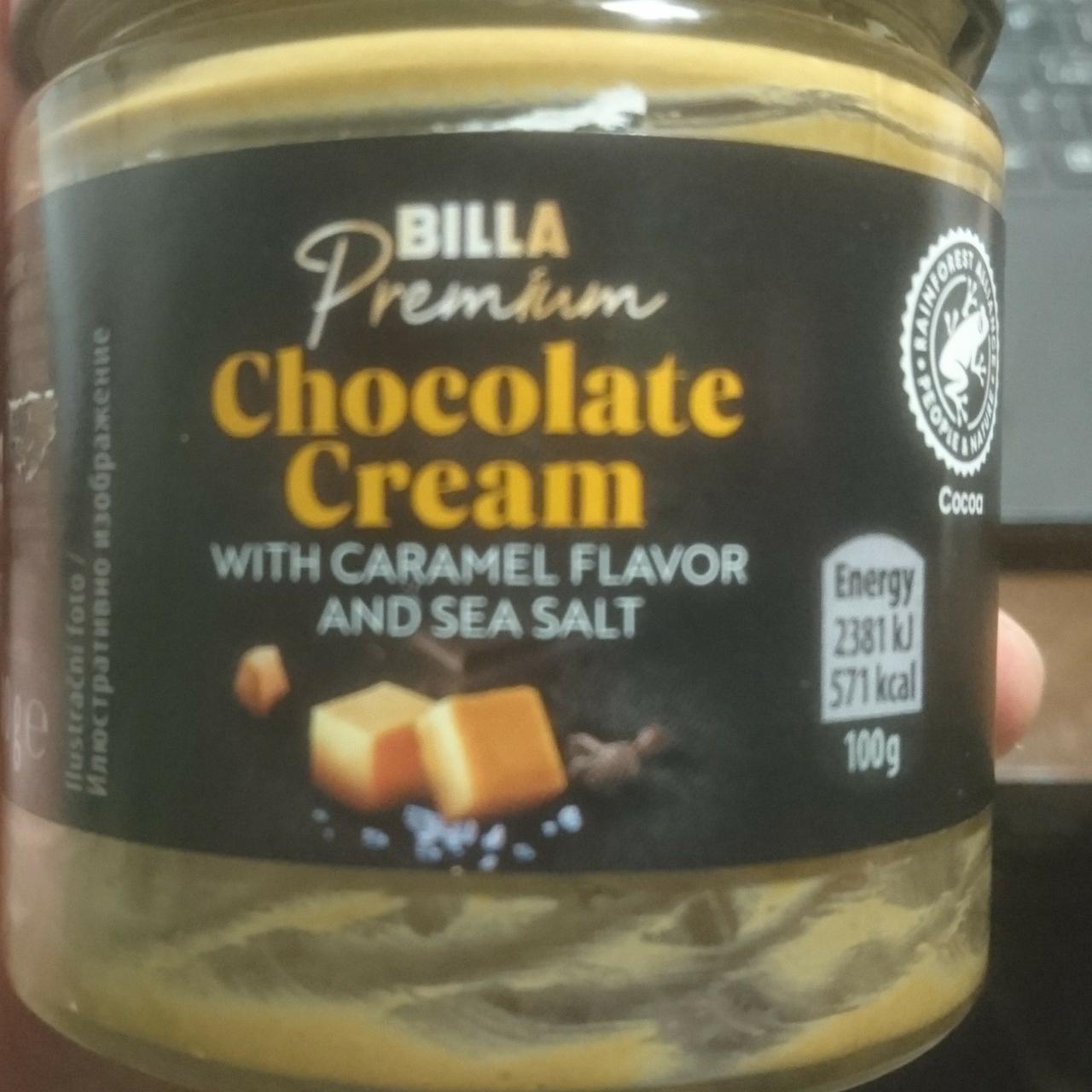 Fotografie - Chocolate Cream with caramel flavor and sea salt Billa Premium