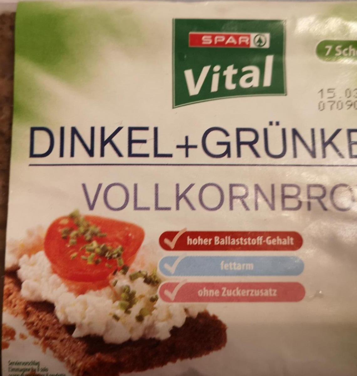 Fotografie - Dinkel+Grünkern Vollkornbrot Spar Vital